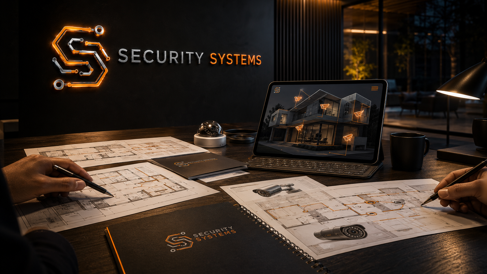 Projektowanie systemu ochrony terenu zewnętrznego — Security Systems Group Bydgoszcz, plan montażu kamer Hikvision