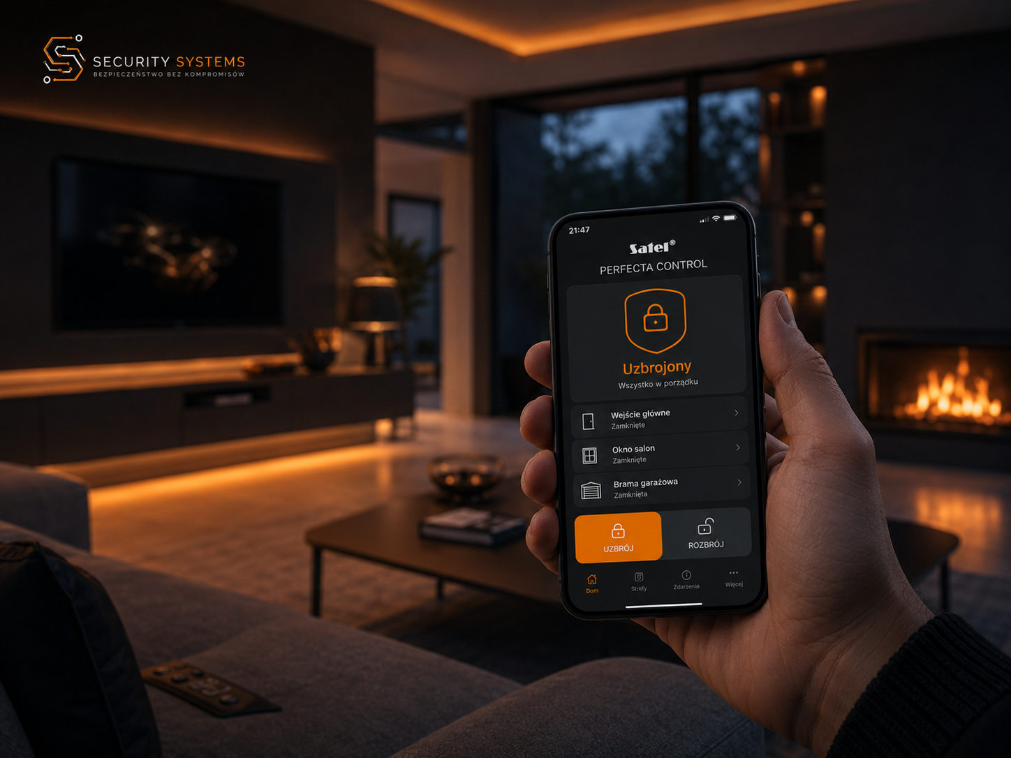 Smart Home Satel BeWave — automatyka budynkowa zintegrowana z alarmem Security Systems