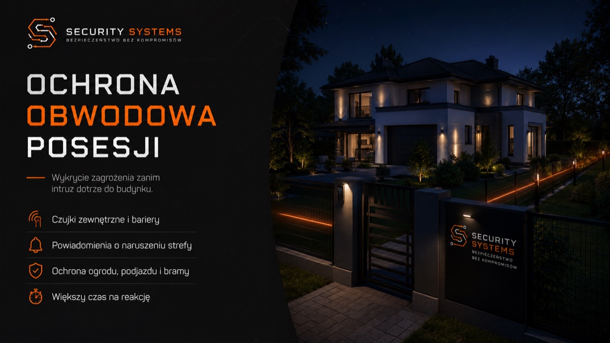 Reakcja na człowieka i pojazd w strefie — Security Systems