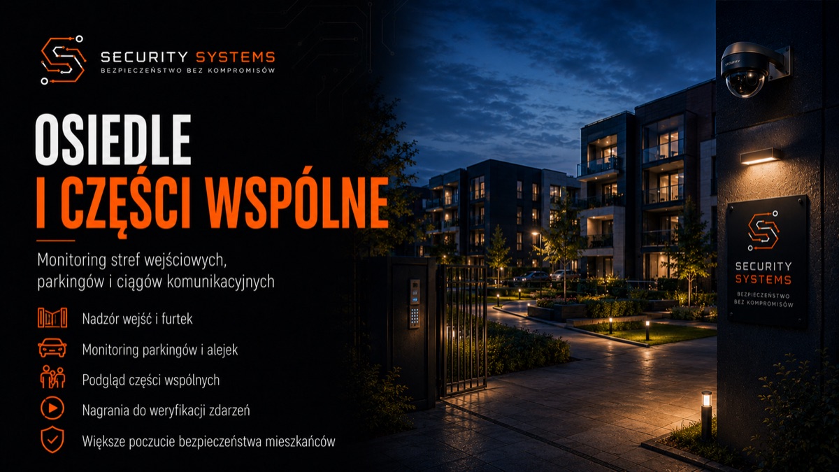 Monitoring zewnętrzny + alarm wewnętrzny — najlepsza ochrona obiektu — Security Systems