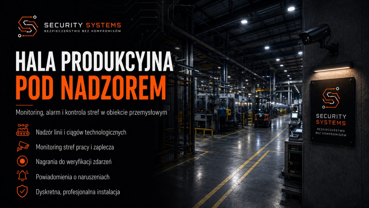 Ochrona placu zewnętrznego i magazynu — Security Systems